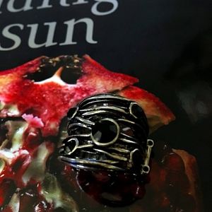 🖤💍Black and Silver Stretchy Ring